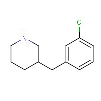 954220-38-3 3-[(3-chlorophenyl)methyl]piperidine chemical structure