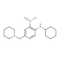 509094-05-7 N-cyclohexyl-2-nitro-4-(piperidin-1-ylmethyl)aniline chemical structure
