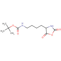 27097-41-2 tert-butyl N-[4-(2,5-dioxo-1,3-oxazolidin-4-yl)butyl]carbamate chemical structure