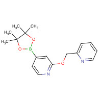 1610521-32-8 2-(pyridin-2-ylmethoxy)-4-(4,4,5,5-tetramethyl-1,3,2-dioxaborolan-2-yl)pyridine chemical structure