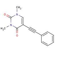 109856-23-7 1,3-dimethyl-5-(2-phenylethynyl)pyrimidine-2,4-dione chemical structure