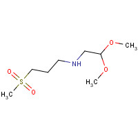 1300115-69-8 N-(2,2-dimethoxyethyl)-3-methylsulfonylpropan-1-amine chemical structure