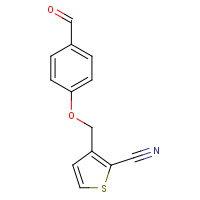 256471-05-3 3-[(4-formylphenoxy)methyl]thiophene-2-carbonitrile chemical structure