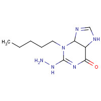 1000166-82-4 2-hydrazinyl-3-pentyl-5,7-dihydro-4H-purin-6-one chemical structure