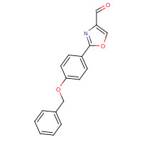 885273-30-3 2-(4-phenylmethoxyphenyl)-1,3-oxazole-4-carbaldehyde chemical structure