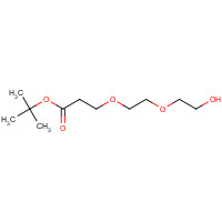 133803-81-3 tert-butyl 3-[2-(2-hydroxyethoxy)ethoxy]propanoate chemical structure