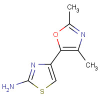 1461702-84-0 4-(2,4-dimethyl-1,3-oxazol-5-yl)-1,3-thiazol-2-amine chemical structure