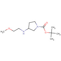 887587-33-9 tert-butyl 3-(2-methoxyethylamino)pyrrolidine-1-carboxylate chemical structure