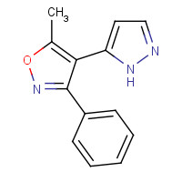 265125-69-7 5-methyl-3-phenyl-4-(1H-pyrazol-5-yl)-1,2-oxazole chemical structure