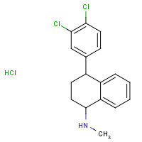 79617-89-3 4-(3,4-dichlorophenyl)-N-methyl-1,2,3,4-tetrahydronaphthalen-1-amine;hydrochloride chemical structure
