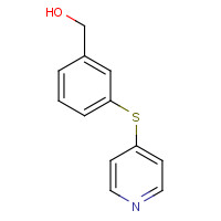 811801-42-0 (3-pyridin-4-ylsulfanylphenyl)methanol chemical structure