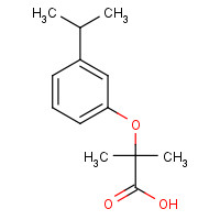 857351-97-4 2-methyl-2-(3-propan-2-ylphenoxy)propanoic acid chemical structure