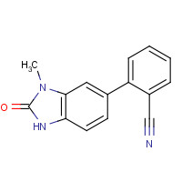 1359761-10-6 2-(3-methyl-2-oxo-1H-benzimidazol-5-yl)benzonitrile chemical structure