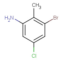 1166756-72-4 3-bromo-5-chloro-2-methylaniline chemical structure