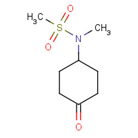 1401222-96-5 N-methyl-N-(4-oxocyclohexyl)methanesulfonamide chemical structure