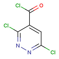 6531-08-4 3,6-dichloropyridazine-4-carbonyl chloride chemical structure