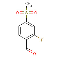 1197193-11-5 2-fluoro-4-methylsulfonylbenzaldehyde chemical structure