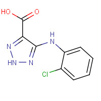 1032507-28-0 5-(2-chloroanilino)-2H-triazole-4-carboxylic acid chemical structure