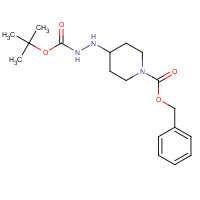 280111-50-4 benzyl 4-[2-[(2-methylpropan-2-yl)oxycarbonyl]hydrazinyl]piperidine-1-carboxylate chemical structure