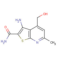 635731-89-4 3-amino-4-(hydroxymethyl)-6-methylthieno[2,3-b]pyridine-2-carboxamide chemical structure