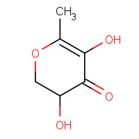 28564-83-2 3,5-dihydroxy-6-methyl-2,3-dihydropyran-4-one chemical structure