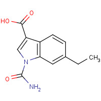 1386456-33-2 1-carbamoyl-6-ethylindole-3-carboxylic acid chemical structure