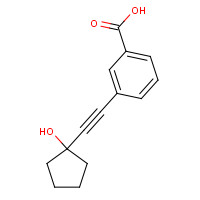 884001-22-3 3-[2-(1-hydroxycyclopentyl)ethynyl]benzoic acid chemical structure