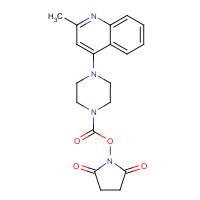 1460027-91-1 (2,5-dioxopyrrolidin-1-yl) 4-(2-methylquinolin-4-yl)piperazine-1-carboxylate chemical structure