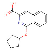 1094513-59-3 1-cyclopentyloxyisoquinoline-3-carboxylic acid chemical structure