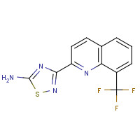 1179361-60-4 3-[8-(trifluoromethyl)quinolin-2-yl]-1,2,4-thiadiazol-5-amine chemical structure