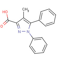 112009-32-2 4-methyl-1,5-diphenylpyrazole-3-carboxylic acid chemical structure