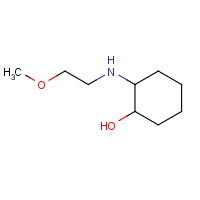 1161009-87-5 2-(2-methoxyethylamino)cyclohexan-1-ol chemical structure