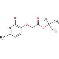 1240287-45-9 tert-butyl 2-(2-bromo-6-methylpyridin-3-yl)oxyacetate chemical structure