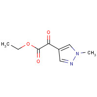 1104227-37-3 ethyl 2-(1-methylpyrazol-4-yl)-2-oxoacetate chemical structure