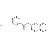 25131-60-6 2-isoquinolin-2-ium-2-yl-1-phenylethanone;bromide chemical structure
