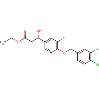 1202577-52-3 ethyl 3-[4-[(3,4-dichlorophenyl)methoxy]-3-fluorophenyl]-3-hydroxypropanoate chemical structure