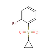 1299474-18-2 1-bromo-2-cyclopropylsulfonylbenzene chemical structure