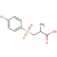 254749-03-6 3-(4-chlorophenyl)sulfonyl-2-methylpropanoic acid chemical structure