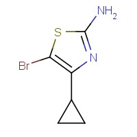 869854-12-6 5-bromo-4-cyclopropyl-1,3-thiazol-2-amine chemical structure