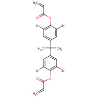 55205-38-4 [2,6-dibromo-4-[2-(3,5-dibromo-4-prop-2-enoyloxyphenyl)propan-2-yl]phenyl] prop-2-enoate chemical structure