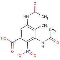 54002-30-1 3,5-diacetamido-4-methyl-2-nitrobenzoic acid chemical structure
