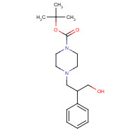 189298-13-3 tert-butyl 4-(3-hydroxy-2-phenylpropyl)piperazine-1-carboxylate chemical structure