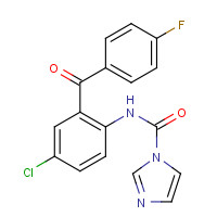 910484-12-7 N-[4-chloro-2-(4-fluorobenzoyl)phenyl]imidazole-1-carboxamide chemical structure