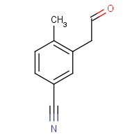 1374573-18-8 4-methyl-3-(2-oxoethyl)benzonitrile chemical structure