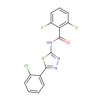 6179-32-4 N-[5-(2-chlorophenyl)-1,3,4-thiadiazol-2-yl]-2,6-difluorobenzamide chemical structure