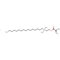 63148-26-5 hexadecyl-dimethyl-[2-(2-methylprop-2-enoyloxy)ethyl]azanium;iodide chemical structure
