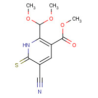 264225-72-1 methyl 5-cyano-2-(dimethoxymethyl)-6-sulfanylidene-1H-pyridine-3-carboxylate chemical structure