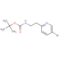 691872-16-9 tert-butyl N-[2-(5-bromopyridin-2-yl)ethyl]carbamate chemical structure
