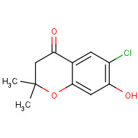50544-46-2 6-chloro-7-hydroxy-2,2-dimethyl-3H-chromen-4-one chemical structure