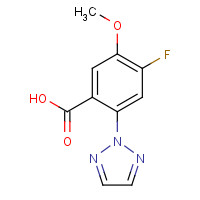 1435479-63-2 4-fluoro-5-methoxy-2-(triazol-2-yl)benzoic acid chemical structure